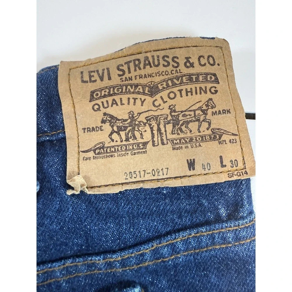 Men's Vintage USA Made Levi's 20517-0217 Orange Tab Bootcut Jeans‎ 40x30